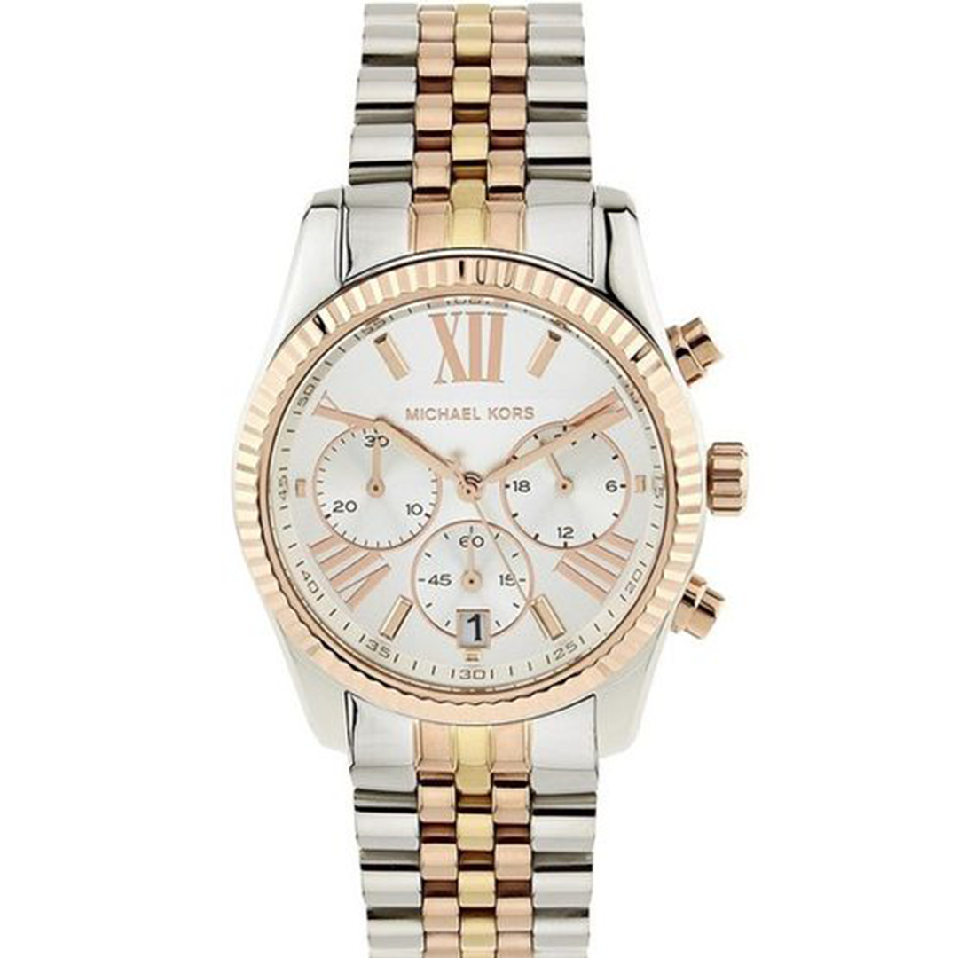 Buy Michael Kors Lexington Tri-Tone Women's Watch - MK5735